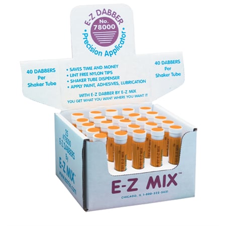 E-Z Mix E-Z Dabber Counter Display 40 Per Tube 25Cs 78000